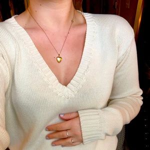 Brandy Melville Cream Leigh sweater